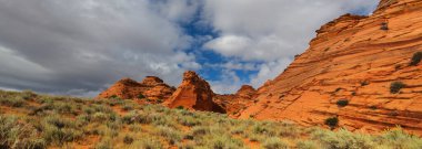 Vermillion Cliffs Vahşi Doğa Bölgesi, Utah ve Arizona 'dan Çakal Buttes.