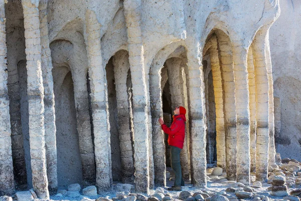 Niezwykłe Krajobrazy Przyrodnicze Crowley Lake Columns Kalifornii Usa — Zdjęcie stockowe