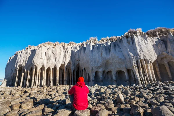 Sıra Dışı Doğal Manzaralar Kaliforniya Daki Crowley Lake Sütunları Abd — Stok fotoğraf