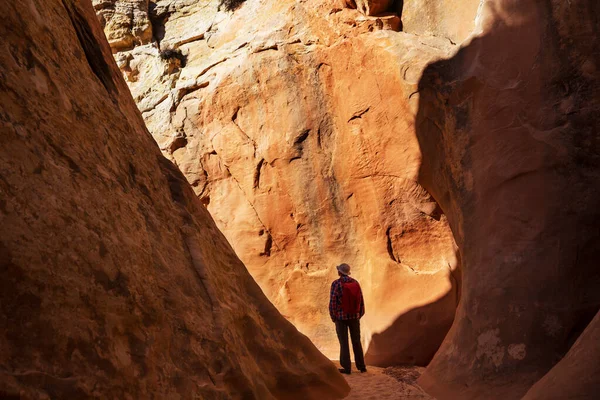 Slot Canyon Nel Grand Staircase Escalante National Park Utah Usa — Foto Stock