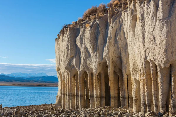 Unusual Natural Landscapes Crowley Lake Columns California Usa — Stock Photo, Image