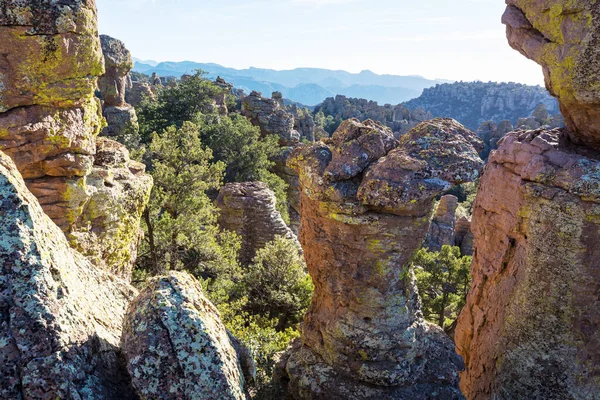 Neobvyklá Krajina Chiricahua National Monument Arizona Usa — Stock fotografie