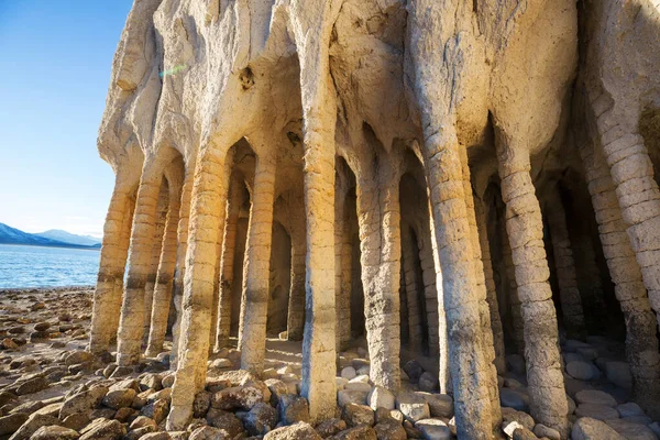 Ongebruikelijke Natuurlijke Landschappen Crowley Lake Columns California Verenigde Staten — Stockfoto