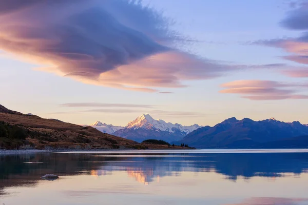 Góry Gotuj Nowej Zelandii Piękne Krajobrazy Naturalne — Zdjęcie stockowe
