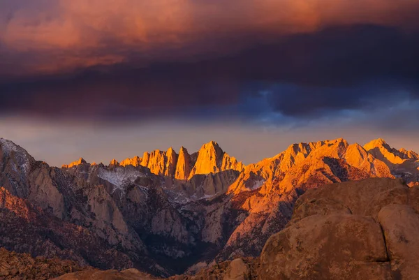 Whitney Krajina Východním Sierra Kalifornie Usa Krásné Přírodní Pozadí — Stock fotografie