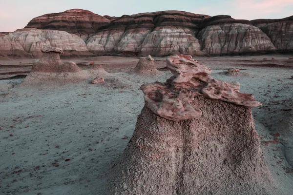 Unusual Desert Landscapes Bisti Badlands Zin Wilderness Area New Mexico — ストック写真