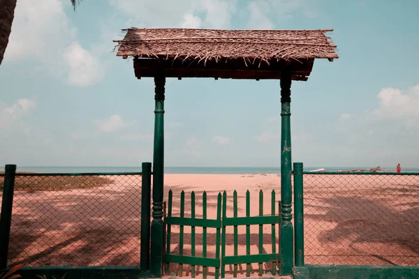 Gate Oceanfront Beach Sri Lanka — стоковое фото