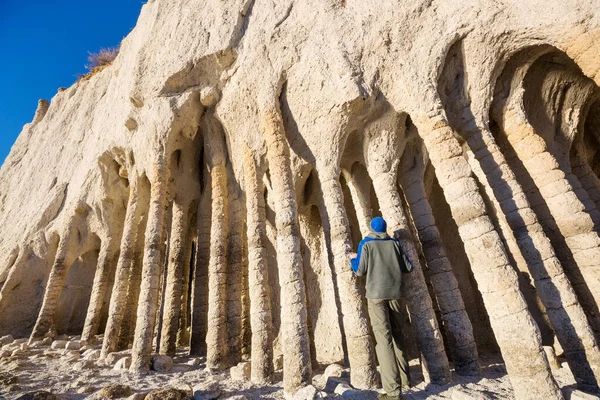 Niezwykłe Krajobrazy Przyrodnicze Crowley Lake Columns Kalifornii Usa — Zdjęcie stockowe