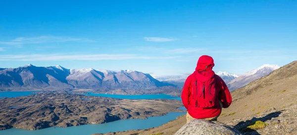 Caminata Las Montañas Patagónicas Argentina —  Fotos de Stock