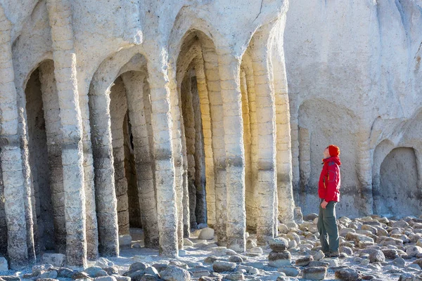 Niezwykłe Krajobrazy Przyrodnicze Crowley Lake Columns Kalifornii Usa — Zdjęcie stockowe