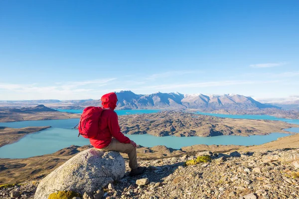 Wędrówka Górach Patagonii Argentyna — Zdjęcie stockowe