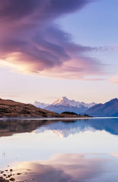 Mount Cook New Zealand Beautiful Natural Landscapes — 图库照片