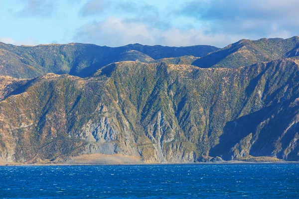 Piękne Krajobrazy Ocean Beach Nowa Zelandia Inspirujące Środowisko Naturalne Podróże — Zdjęcie stockowe