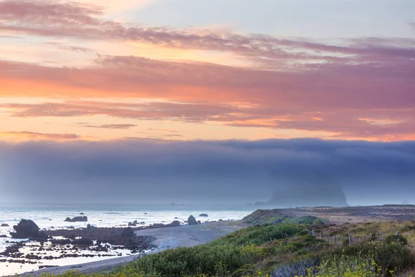 Océan Pacifique Californie Coucher Soleil — Photo