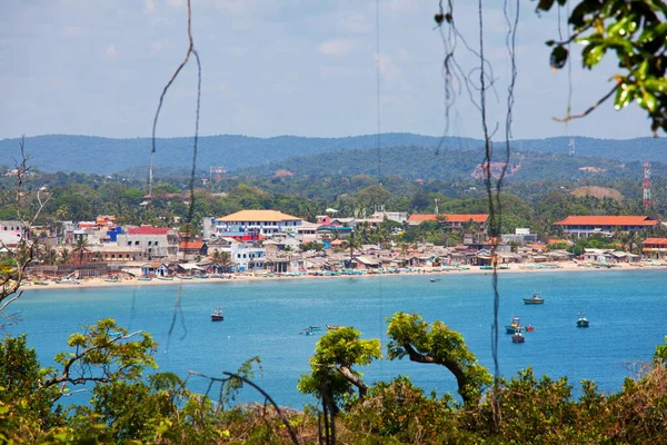 Une Ville Balnéaire Milieu Des Tropiques Sri Lanka — Photo