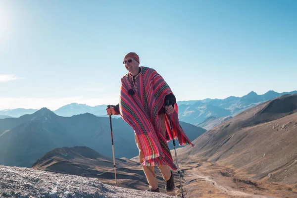 Wanderszene Cordillera Gebirge Peru — Stockfoto