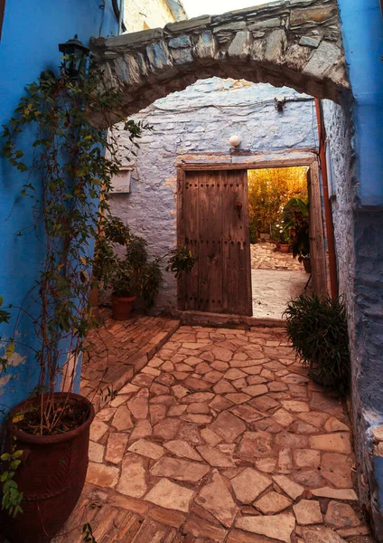 Calle Estrecha Pueblo Lefkara Chipre — Foto de Stock
