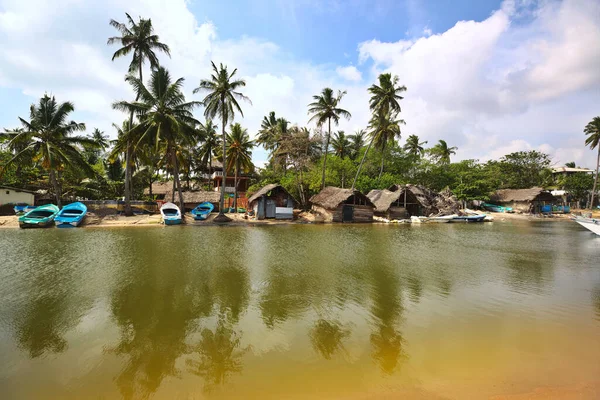 Fishing Village Sri Lanka — стоковое фото
