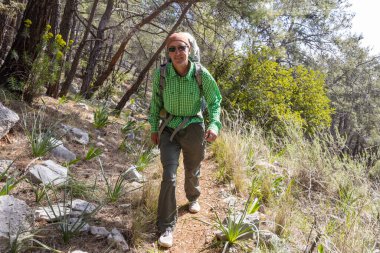 Türkiye dağlarındaki güzel doğa manzaraları. Lycian tarzı yürüyüşçüler arasında meşhurdur..