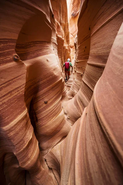 Slot Canyon Grand Staircase Escalante National Park Utah Usa Ovanliga — Stockfoto