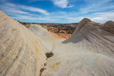 Utah, ABD 'de kumtaşı oluşumları. Güzel Alışılmadık manzaralar.