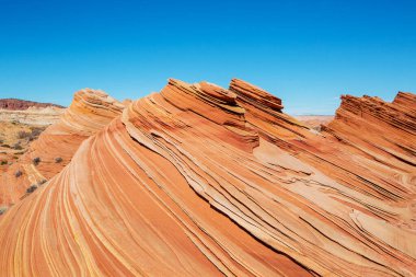 Utah, ABD 'de kumtaşı oluşumları. Güzel Alışılmadık manzaralar.
