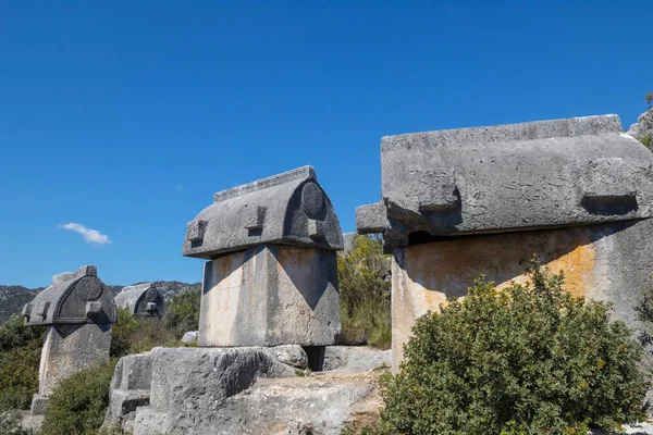 Famous Historical Lycian Ruins Lycian Way Turkey — Stockfoto