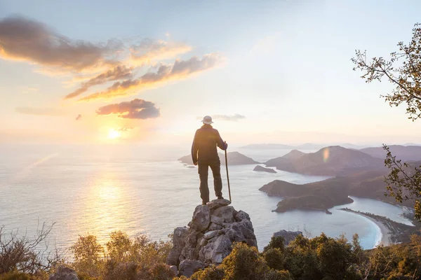 Beaux Paysages Naturels Turquie Montagnes Voie Lycienne Est Célèbre Parmi — Photo