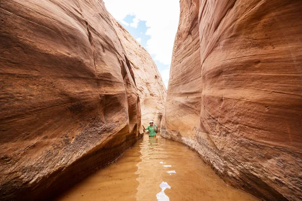 Slot Canyon Grand Staircase Escalante National Park Utah Usa Unusual — Stock Photo, Image