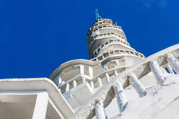 Turista Sul Tempio Ambuluwawa Nella Provincia Centrale Sri Lanka — Foto Stock