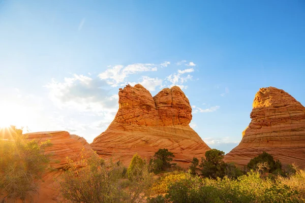 Sandstensformationer Utah Usa Vackra Ovanliga Landskap — Stockfoto