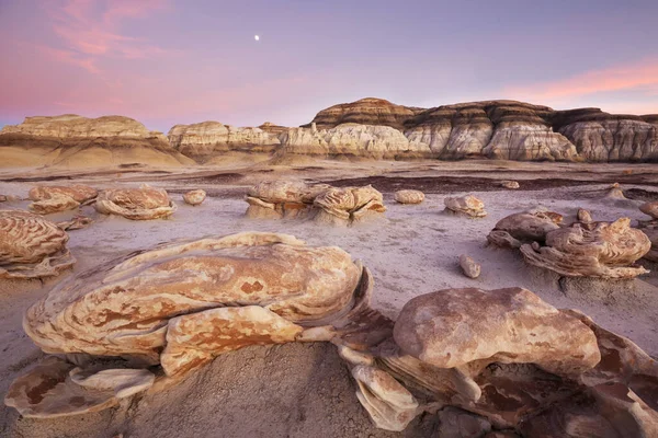 Unusual Desert Landscapes Bisti Badlands Zin Wilderness Area New Mexico — ストック写真