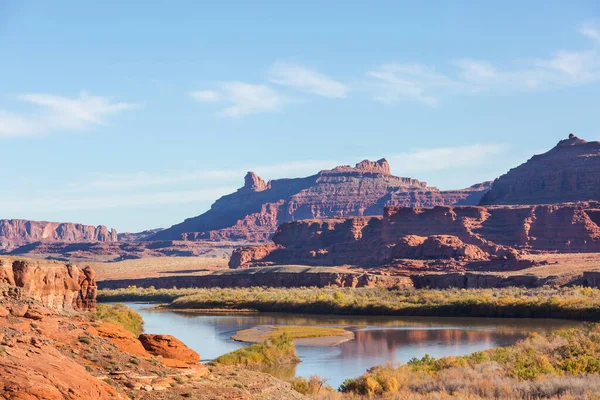 Canyon Vid Floden Colorado Utah Usa — Stockfoto