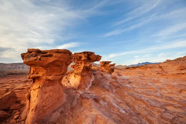 นแลนด ใกล Mesquite Nevada สหร ฐอเมร — ภาพถ่ายสต็อก