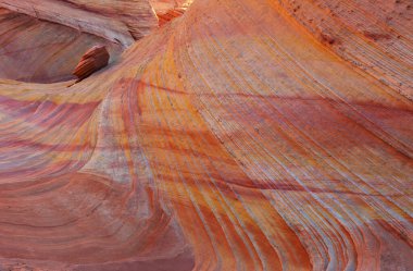The Wave, Arizona, Vermillion Cliffs, Paria Canyon State Park, ABD. İnanılmaz doğal bir geçmiş.