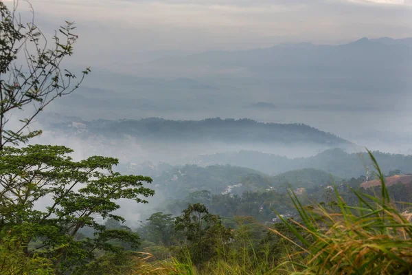 Lindas Paisagens Naturais Verdes Nas Montanhas Sri Lanka — Fotografia de Stock