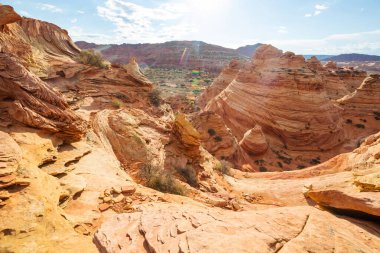 Vermillion Cliffs Vahşi Doğa Bölgesi, Utah ve Arizona 'dan Çakal Buttes.