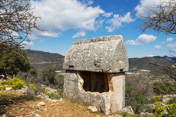 Belas Paisagens Naturais Turquia Montanhas Maneira Lícia Famosa Entre Caminhantes — Fotografia de Stock