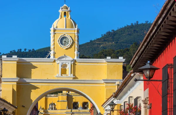 Architektura Kolonialna Starożytnym Mieście Antigua Guatemala Ameryka Środkowa Gwatemala — Zdjęcie stockowe