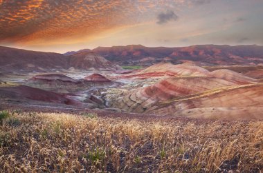 John Day Fossil Beds National Monument, Oregon, USA. Unusual natural landscapes.