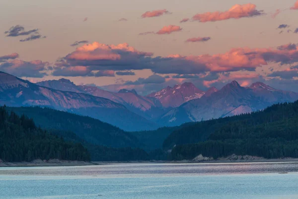 Zonsondergang Scène Het Meer Bij Zonsondergang Herfst Natuur Landschappen — Stockfoto