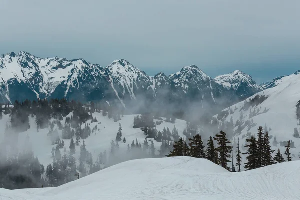 Beautiful mountain peak in  North Cascade Range, Washington,  USA