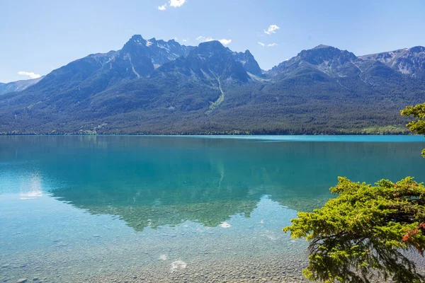 夏の季節には山の中でセレニティ湖 美しい自然景観 — ストック写真