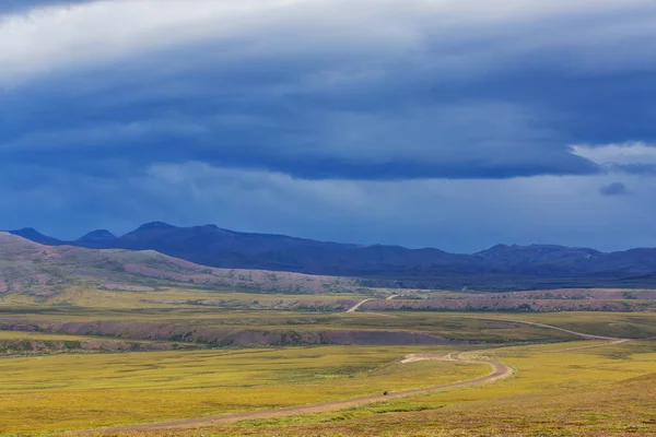 Tundra Landscapes Arctic Circle Dempster Highway Canada — 스톡 사진