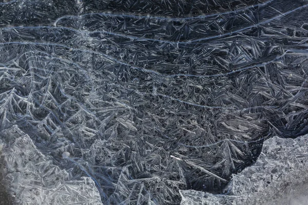 Tekstura Lodu Tle Zimowym — Zdjęcie stockowe