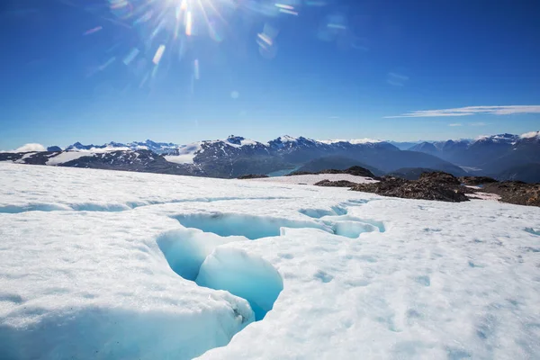 Schilderachtig Uitzicht Bergen Canadese Rockies Het Zomerseizoen — Stockfoto