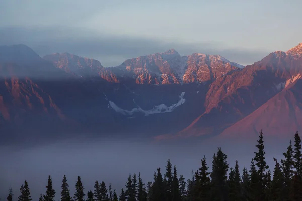 Malownicze Góry Świcie Czasu — Zdjęcie stockowe