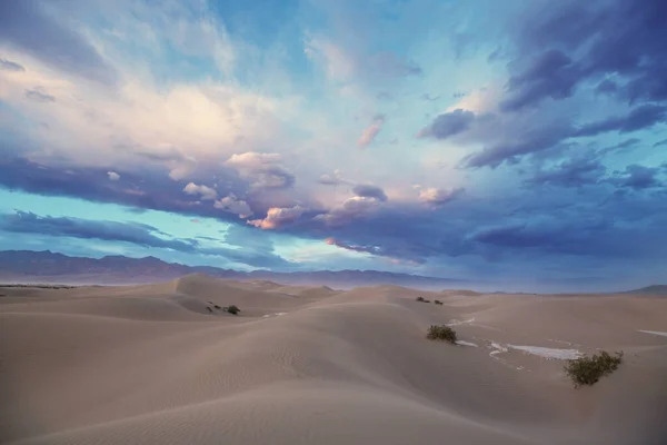 Zandduinen Californië Usa Prachtige Natuur Landschappen Reizen Zonsopgang Achtergrond — Stockfoto