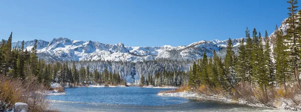 Widok Góry Sierra Nevada Jesienny Krajobraz Liści Kalifornia Usa — Zdjęcie stockowe