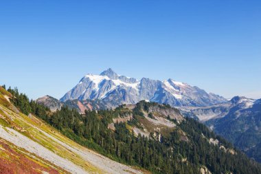 Güzel Peak Mount Shuksan in Washington, ABD